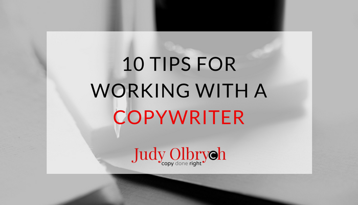 Working with a Copywriter